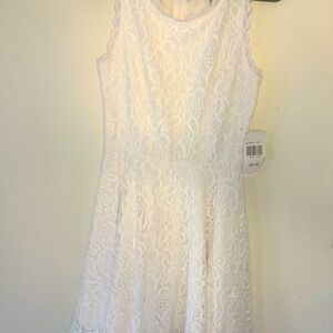 White lace dress